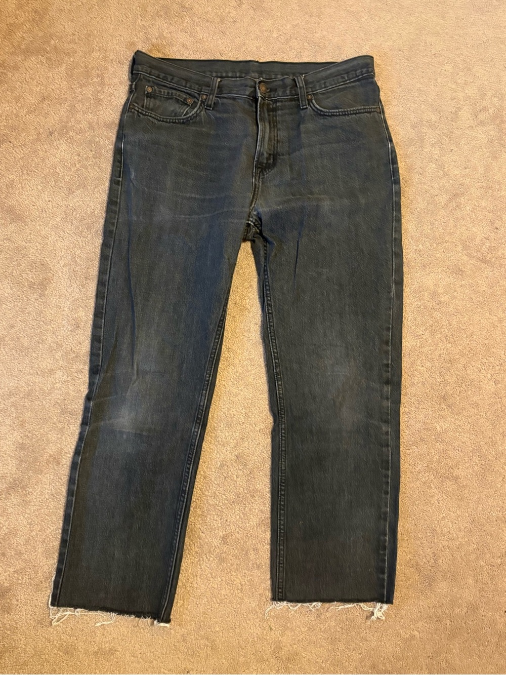 Old Navy Men's Straight Jeans in Black-Blue Wash - Picture 6 of 6